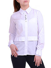 Блуза Люксик 14191101 "Лілея" 164 розмір білий