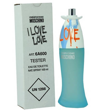 Moschino I Love Love туалетна вода 100 ml. (Тестер Москіно Ай Лав Лав), фото 2