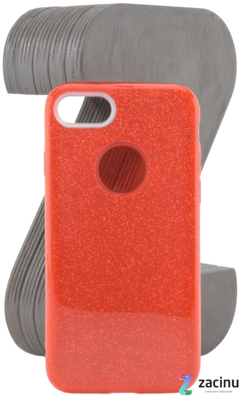Чохол-накладка TPU для Apple iPhone 7/8 Glitter ser. Червоний(995187)