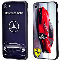 Чехол Car glass case High quality print (Glass+TPU) для Apple iPhone 7/8 (2 вида)