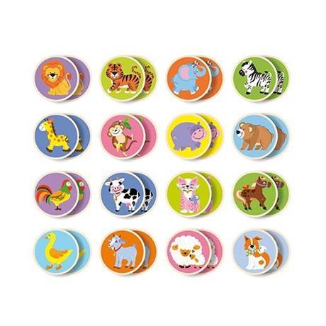 Настільна гра Viga Toys Memory-тварини 32 картки 51308