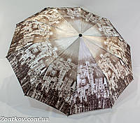Жіноча парасоля напівавтомат атлас з фото "big cities" від фірми "Bellissimo"