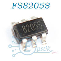 FS8205S (8205S) транзисторная сборка 20V 6A dual N-channel mosfet SOT23-6