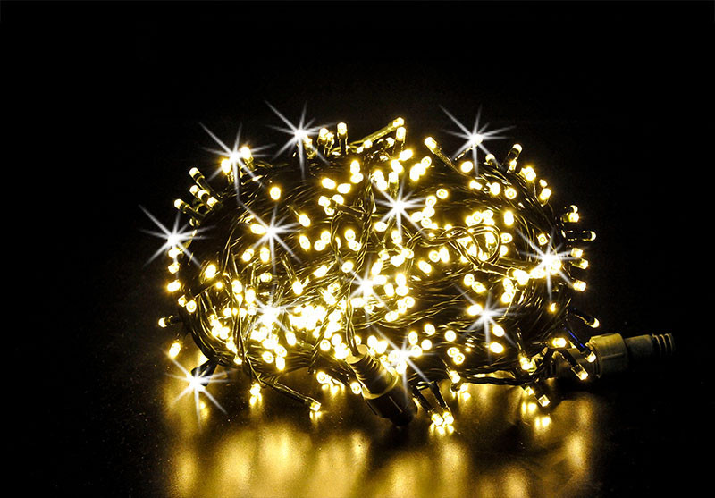 Гірлянда Flash з іскрою 200led Warm White