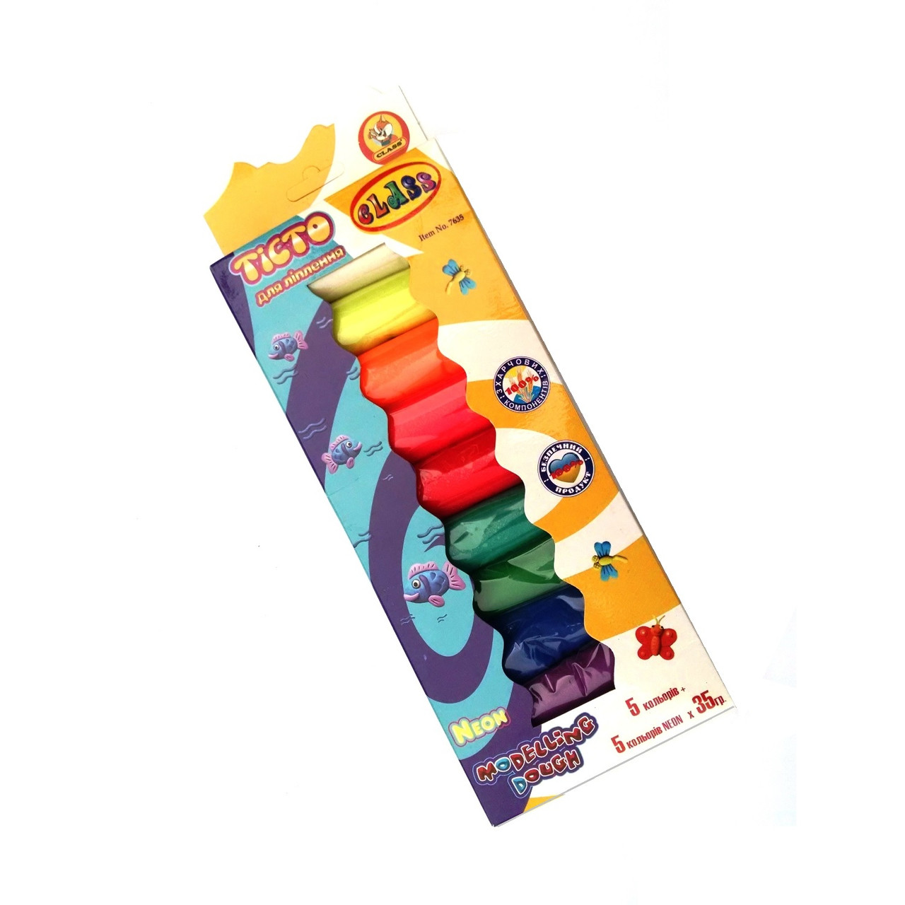 Тесто 10 цв. х 35 г. Class 7635, фото 1