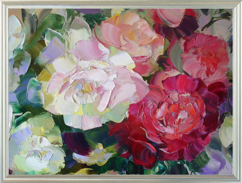 Репродукція сучасної картини "Квіткова радість" 30 х 40 см