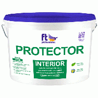 Влагостойкая латексная краска для потолка и стен FT Professional Protector Interior, 10 л