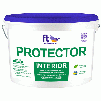 Вологостійка латексна фарба для стелі та стін FT Professional Protector Interior, 10 л