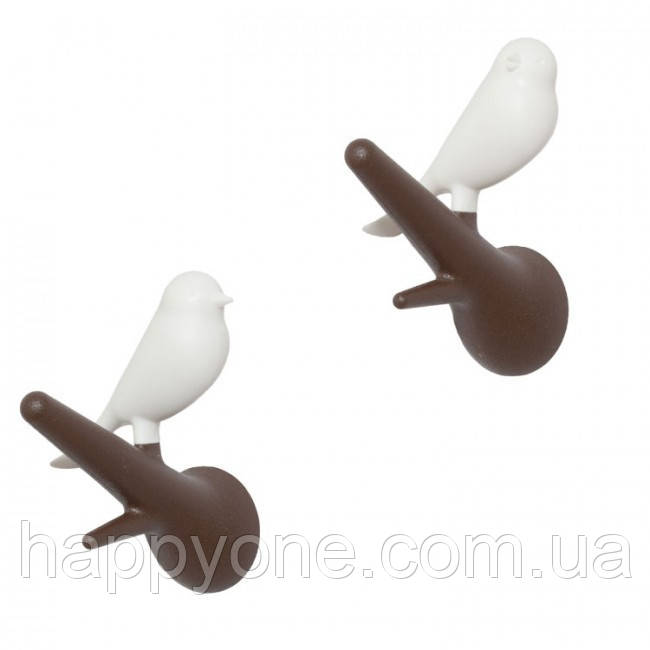 Гачки настінні Hook Sparrow Qualy (коричневий-білий)
