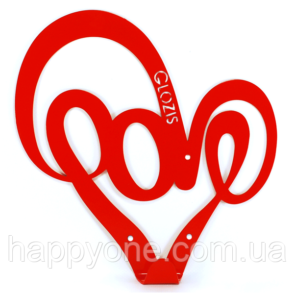 Вішалка настінна Love, фото 1
