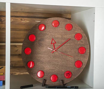Дерев'яний настінний годинник Capsboard Watch 01