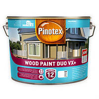 Олійна фарба на водній основі для дерев'яних фасадів Pinotex Wood Paint Duo VX+ (біла) 10 л