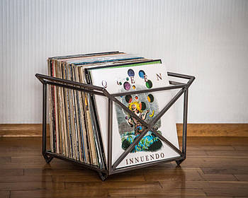 Контейнер із ручками для зберігання вінілу