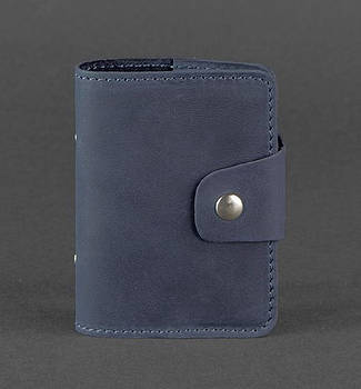 Кард-кейс книжка шкіряний 7.1 (синій)
