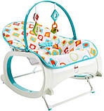 Масажне крісло гойдалка Діамант Infant-to-Toddler Rocker Geo Diamonds, фото 4