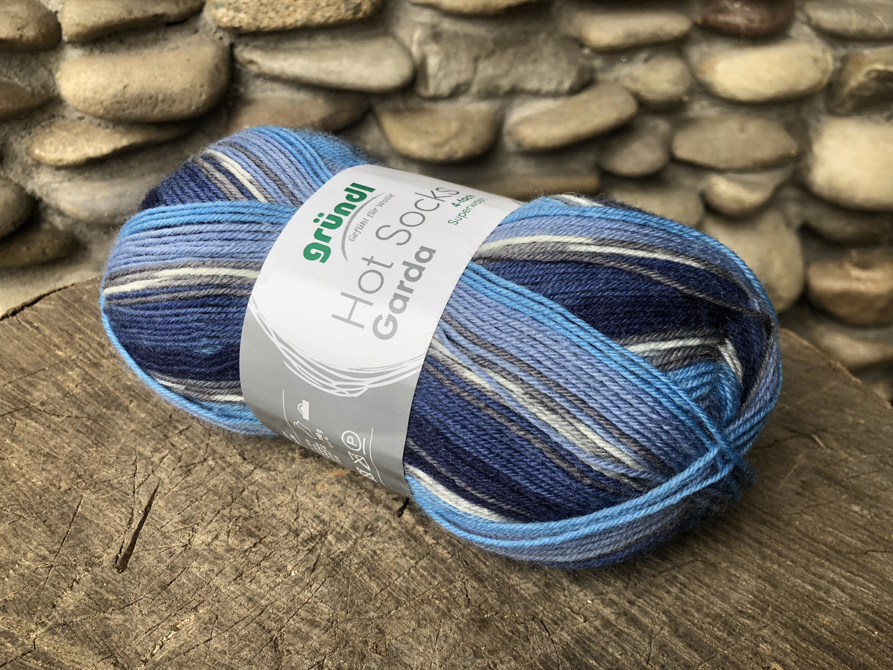 Носкова пряжа GRUENDL, серії Garda 75% вовна 25% поліамід, 100 г/420 м, фото 1