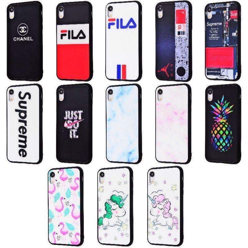 Чохол Glass case My style (Glass +TPU) для Apple iPhone 7/8 (13 видів)