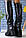 Жіночі зимові чоботи ботфорти шкіряні на хутрі на високих підборах (чорні), фото 4