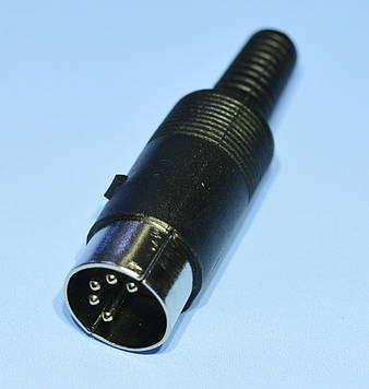 Штекер DIN 5pin кабельний 1-0301