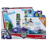 Трек трансформер боти рятувальники Transformers Rescue Bots Flip Racers Blurr Reverse Raceway