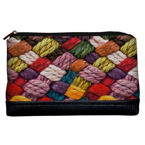 Косметичка дорожня жіноча Lovely Різнокольорова в'язка 26x15x8 см (KK_19NG001_BL), фото 1