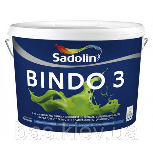Фарба Sadolin BINDO 3 BW (WO) 10 л