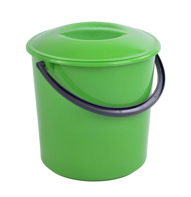 Відро пластикове 10 л із кришкою, фото 1