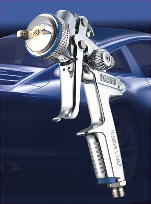 Професійний фарбопульт LVMP верх.пласт.бачок 600мл, 1,7 мм ITALCO H-3003A-1.7 LM, фото 2