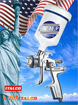 Професійний фарбопульт LVMP верх.пласт.бачок 600мл, 1,7 мм ITALCO H-3003A-1.7 LM, фото 4