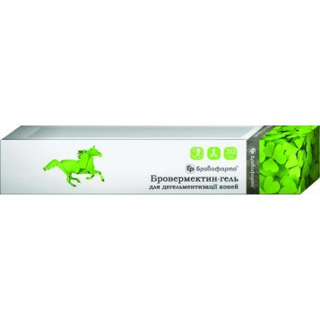 Бровермектин-гель 30 мл антгельминтик для коней