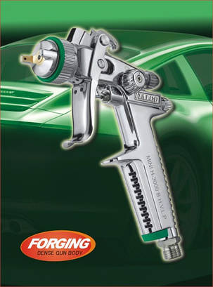 Краскопульт пневматичний HVLP, 0,8 мм ITALCO H-3003A-MINI-0.8, фото 2