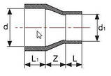 Муфта редукційна ПВХ довга, фото 2