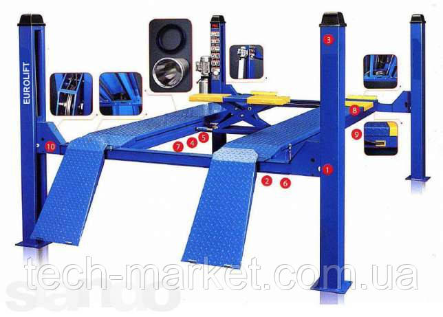 Підйомник чотиристійковий EVROLIFT
