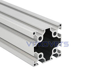 Верстатний алюмінієвий профіль двопазовий 60х60 1000 мм