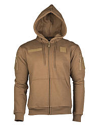 Кофта толстовка  світшот  тактична з капюшоном TACTICAL KAPUZENJACKE DARK Mil-Tec колір койот Німеччина