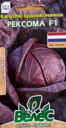 Насіння капусти червонокачанної Рексома F1 20шт ТМ ВЕЛЕС, фото 1