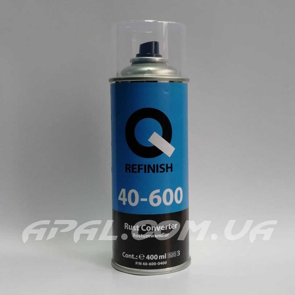 Q-Refinish 40-600 Rust Converter Перетворювач іржі, 400мл (аерозоль)