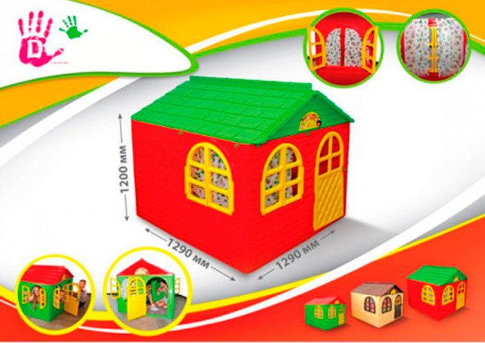 DOLONI-TOYS дитячий Будиночок з шторками, 02550/3