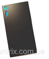 Задня кришка для Sony F8331/F8332 Xperia XZ Dual Sim, чорна, Mineral Black, оригінал