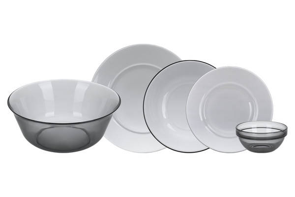 Столовий сервіз Luminarc Direrchoire Graphite 20 предметів N5236, фото 1
