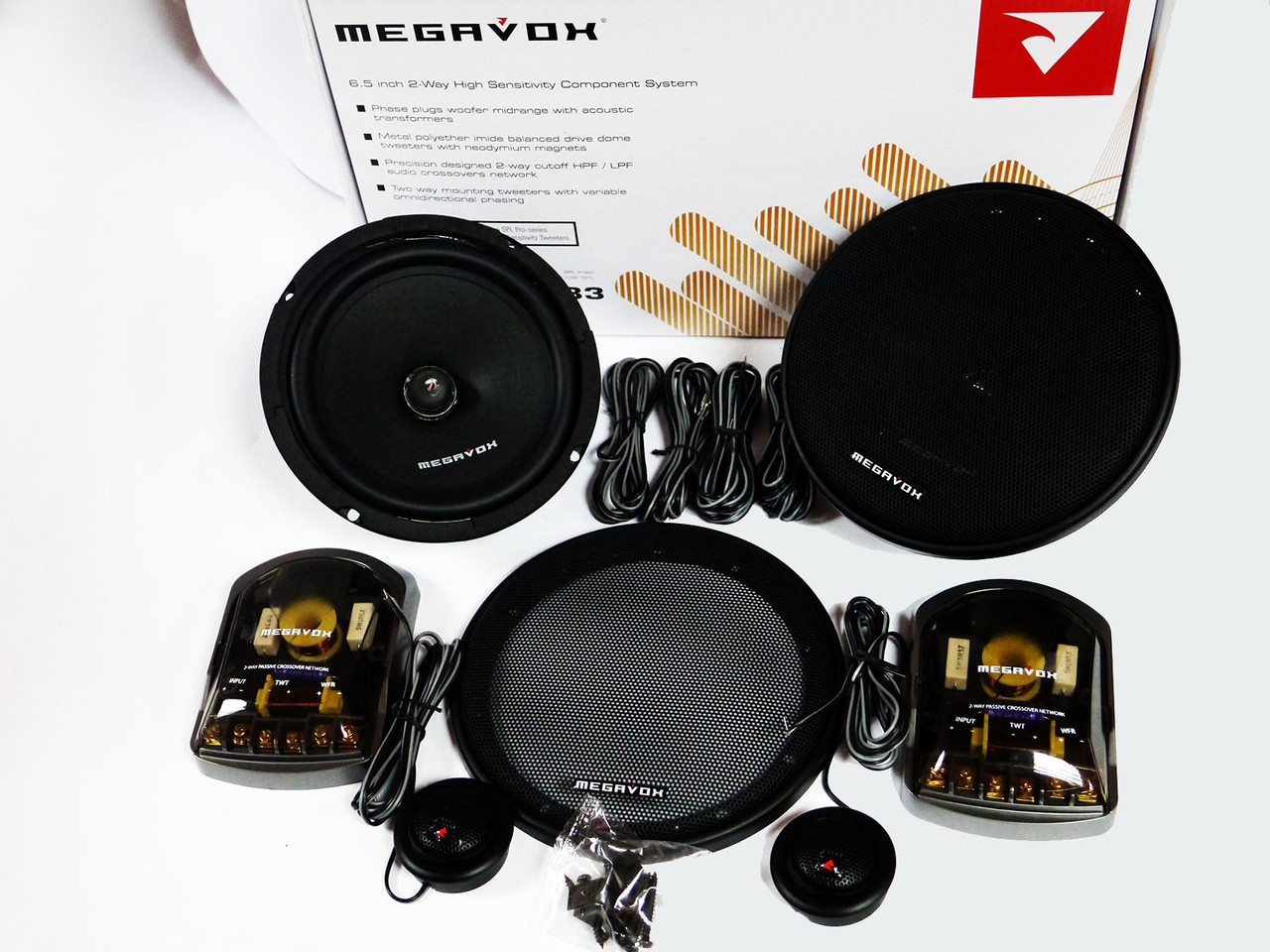 Megavox MJW-SP683 компонентні динаміки 16см 380Вт