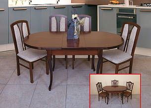 Стіл овальний розкладний Відень -3 Модуль Люкс, фото 2