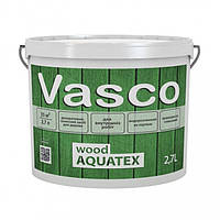 Vasco wood AQUATEX Белая 2,7 л декоративная пропитка для дерева