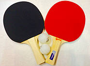 Набір для настільного тенісу GIANT DRAGON SUPER40 (2 ракетки+2 кульки) в чохлі, фото 7