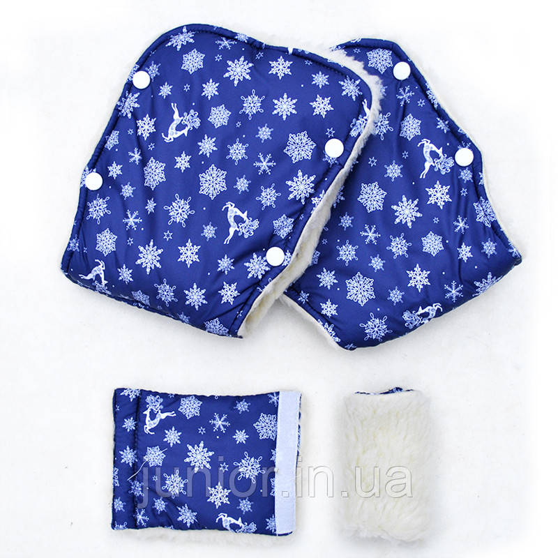 Хутряна муфта на овчині в коляску та санки., фото 1