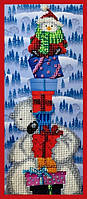 Набір для вишивки бісером ТМ "Картини бісером" Новорічна піраміда Р-144