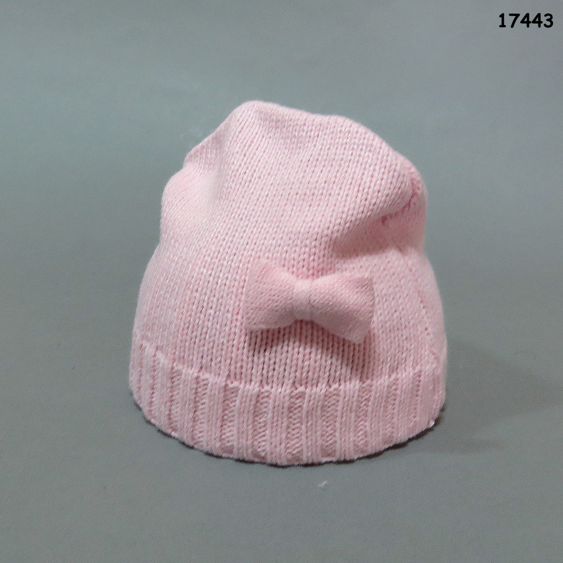 В'язана шапочка для дівчинки. 35-38 см, фото 1