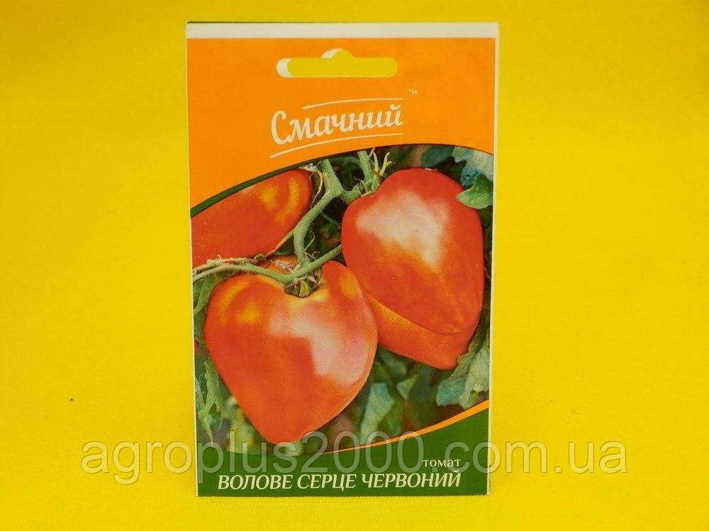 Насіння томат індетермінантний Бичаче Серце червоне 0,2 грама Смачний