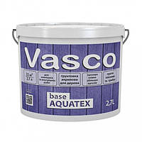 Vasco base AQUATEX 2,7 л акриловая грунтовка для древесины внутри и снаружи