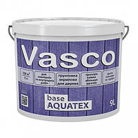 Vasco base AQUATEX 9 л акрилова грунтовка для деревини всередині і зовні